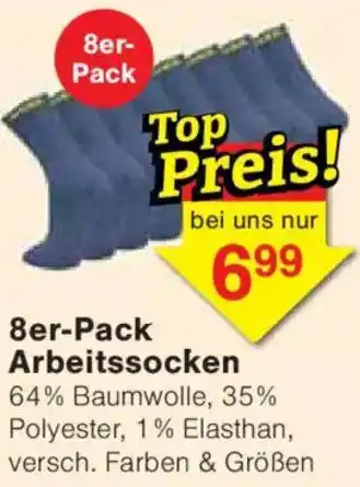 Jawoll 8er- Pack Arbeitssocken Angebot