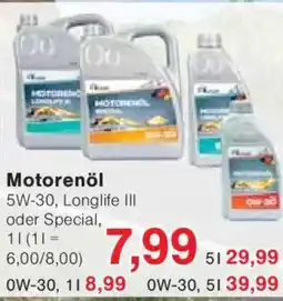 Jawoll Motorenöl Angebot