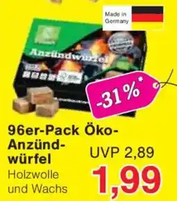 Jawoll 96er-Pack Öko- Anzünd- würfel Angebot