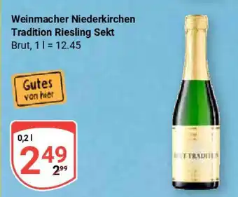 Globus Weinmacher Niederkirchen Tradition Riesling Sekt Angebot