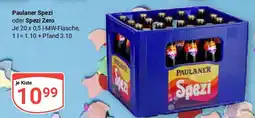 Globus Paulaner Spezi oder Spezi Zero Angebot