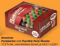 Globus Berentzen Partybecher oder Puschkin Party-Shooter Angebot