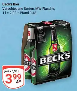 Globus Beck's Bier Angebot