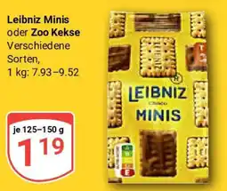 Globus Leibniz Minis oder Zoo Kekse Angebot