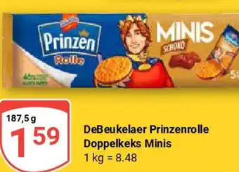 Globus DeBeukelaer Prinzenrolle Doppelkeks Minis Angebot