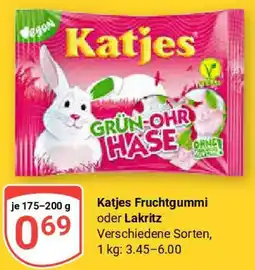 Globus Katjes Fruchtgummi oder Lakritz Angebot