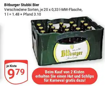 Globus Bitburger Stubbi Bier Angebot