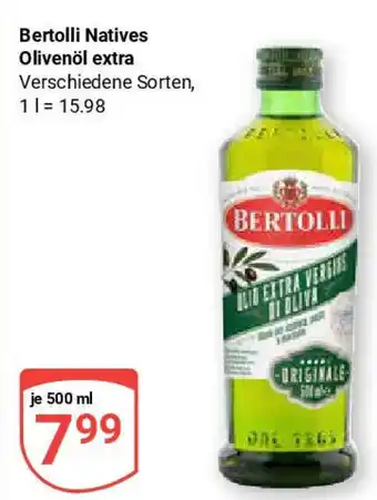 Globus Bertolli Natives Olivenöl extra Angebot