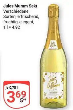 Globus Jules Mumm Sekt Angebot