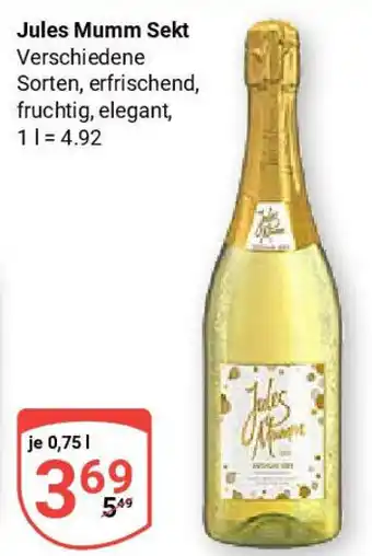 Globus Jules Mumm Sekt Angebot