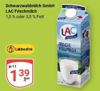 Globus Schwarzwaldmilch GmbH LAC Frischmilch Angebot