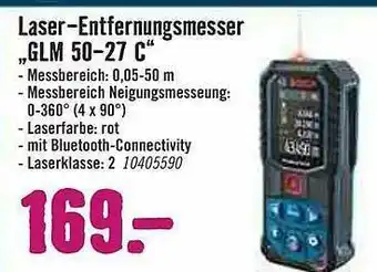 Hornbach Laser-entfernungsmesser „glm 50-27 C“ Angebot