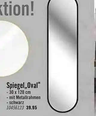 Hornbach Spiegel „oval“ Angebot