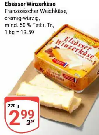 Globus Elsässer Winzerkäse Angebot