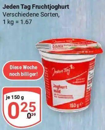 Globus Jeden Tag Fruchtjoghurt Angebot