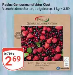 Globus Paulus Genuss manufaktur Obst Angebot