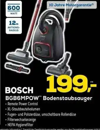 Euronics Bosch Bgb6mpow Bodenstaubsauger Angebot