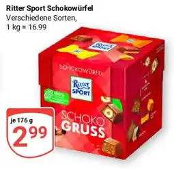 Globus Ritter Sport Schokowürfel Angebot