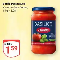 Globus Barilla Pastasauce Angebot