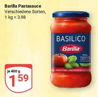 Globus Barilla Pastasauce Angebot