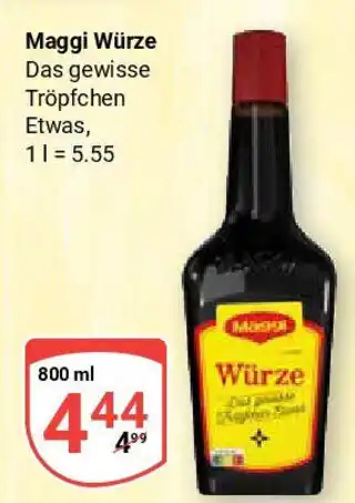 Globus Maggi Würze Angebot