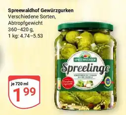 Globus Spreewaldhof Gewürzgurken Angebot