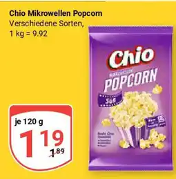 Globus Chio Mikrowellen Popcorn Angebot