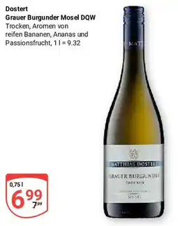 Globus Dostert Grauer Burgunder Mosel DQW Angebot