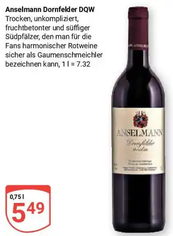 Globus Anselmann Dornfelder DQW Angebot