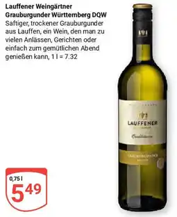 Globus Lauffener Weingärtner Grauburgunder Württemberg DQW Angebot