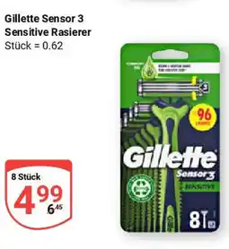 Globus Gillette Sensor 3 Sensitive Rasierer Angebot