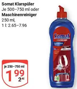 Globus Somat Klarspüler Maschinenreiniger Angebot