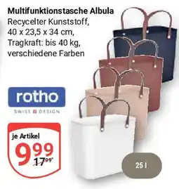 Globus Multifunktionstasche Albula rotho Angebot