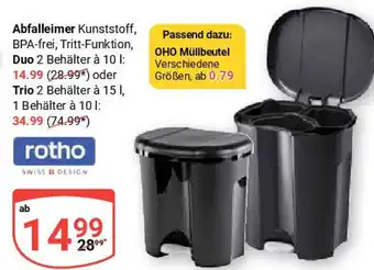 Globus Abfalleimer Kunststoff rotho Angebot