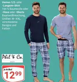 Globus Phil & Co. Herren-1/2- oder -Langarm-Shirt Angebot