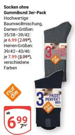 Globus Socken ohne Gummibund 3er-Pack Angebot