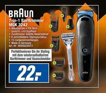 expert Techno Land Braun 7in1 Barttrimmer Mgk3242 Angebot