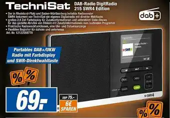 expert Techno Land Technisat Dab-radio Digitradio 215 Swr4 Edition Angebot