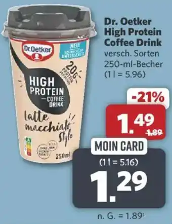 Combi Dr. Oetker High Protein Coffee Drink Angebot