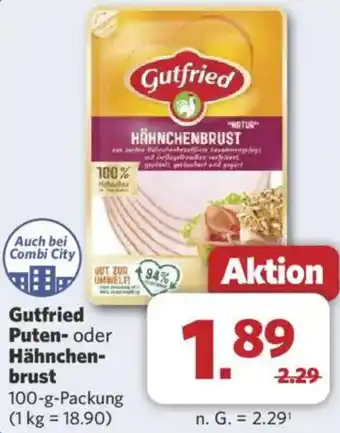 Combi Gutfried Puten- oder Hähnchenbrust Angebot