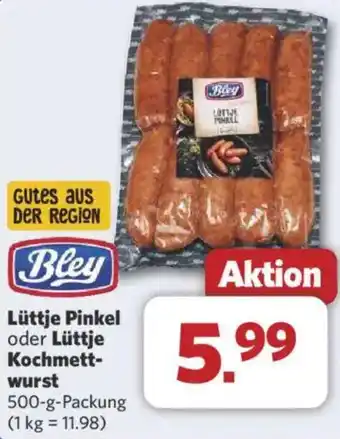 Combi Bley Lüttje Pinkel oder Lüttje Kochmettwurst Angebot