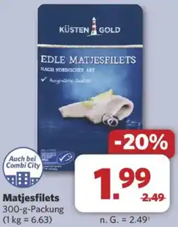 Combi KÜSTEN GOLD Matjesfilets Angebot