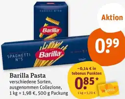 tegut Barilla Pasta Angebot