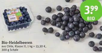 tegut Bio-Heidelbeeren Angebot