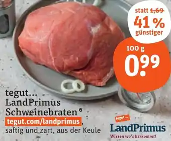 tegut tegut LandPrimus Schweinebraten Angebot