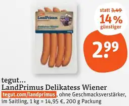 tegut tegut LandPrimus Delikatess Wiener Angebot