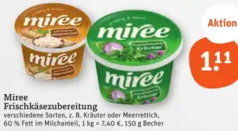 tegut Miree Frischkäsezubereitung Angebot
