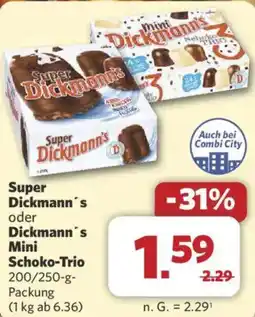 Combi Super Dickmann's oder Dickmann's Mini Schoko-Trio Angebot