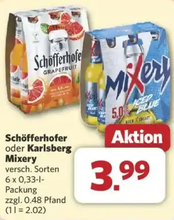 Combi Schöfferhofer oder Karlsberg Mixery Angebot