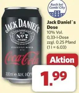 Combi Jack Daniel's Dose Angebot